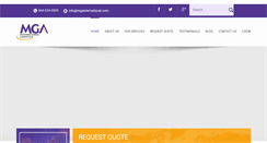 Desktop Screenshot of mgainternational.com